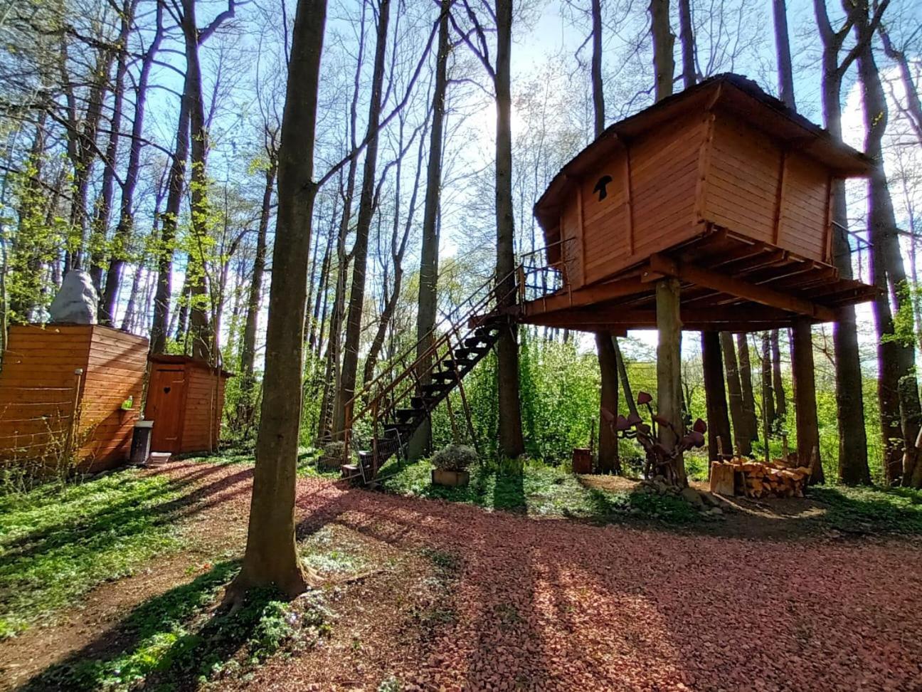 Treehouse V Brdech Bohutín Exterior foto